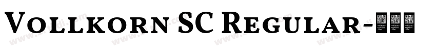 Vollkorn SC Regular字体转换